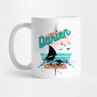 Darien Georgia Retro Vintage Exploding Sunset Mug